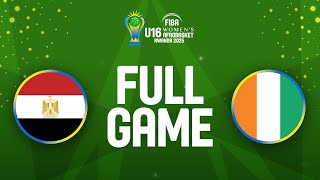 FINAL | Egypt v Côte d'Ivoire | Full Basketball Game | FIBA U16 Women's AfroBasket 2025