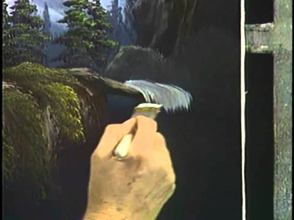 Bob Ross: The Joy Of Painting - A Dramatic Mountain Waterfall - Youtube