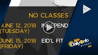 June 12 At 15, Walang Pasok