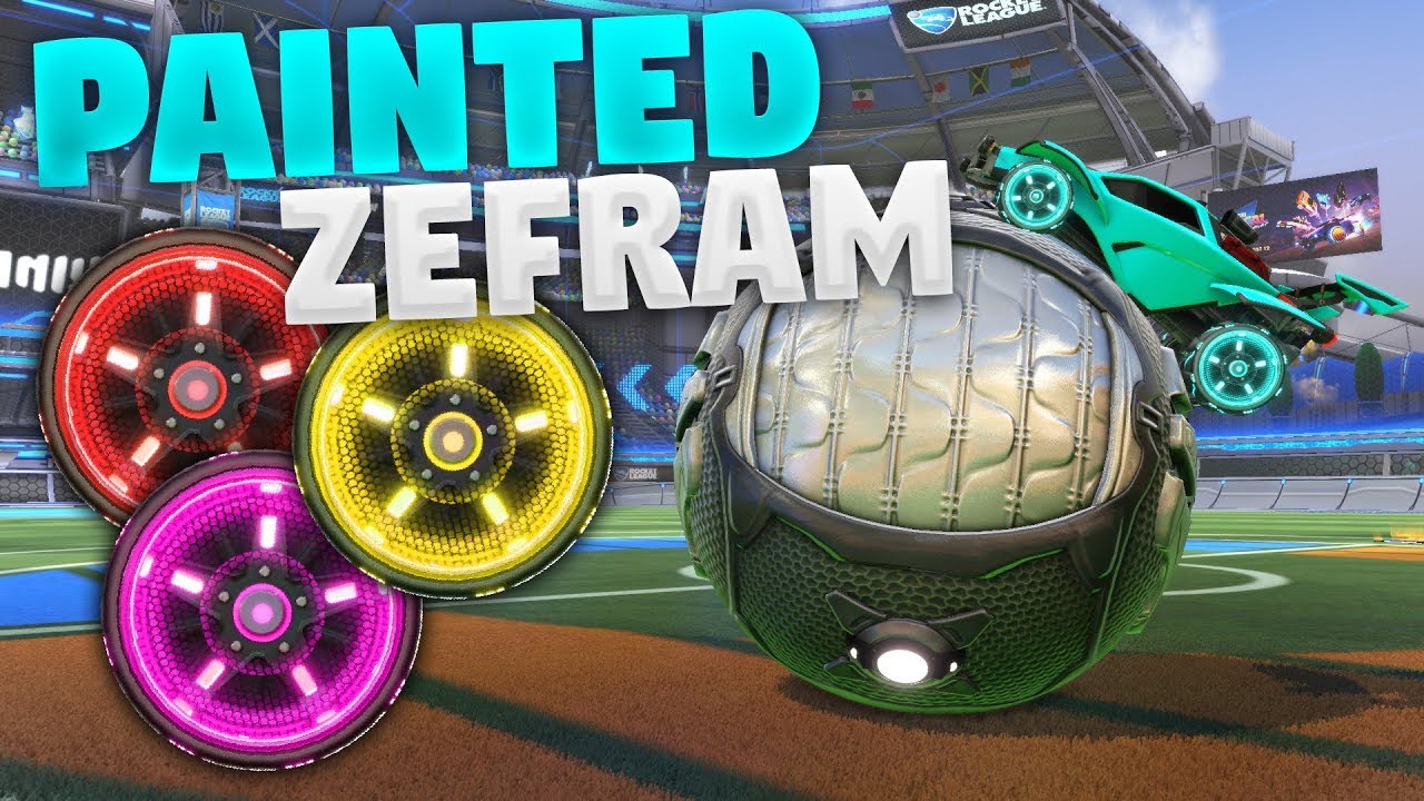 All Painted ‘ZEFRAM' Wheels On Rocket League (Including Special Edition