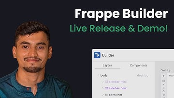 Frappe Builder Live Release and Demo, ft. Suraj Shetty