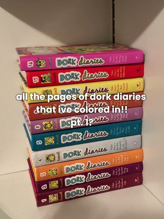 all of the dork diaries pages I’ve colored in! #shorts #drawing #dorkdiaries
