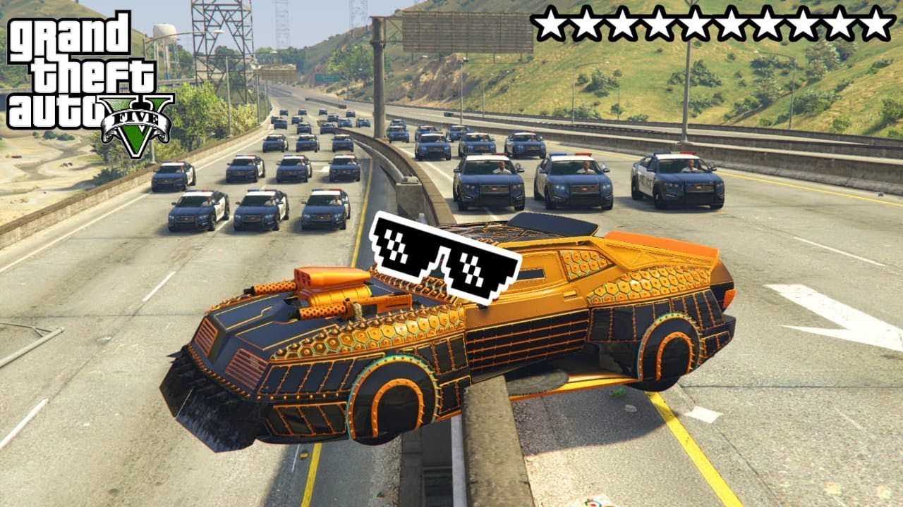GTA 5 five star escape + math lab shootout - YouTube