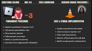 Unit 14 Punishment Procedure Plan - Video Submission