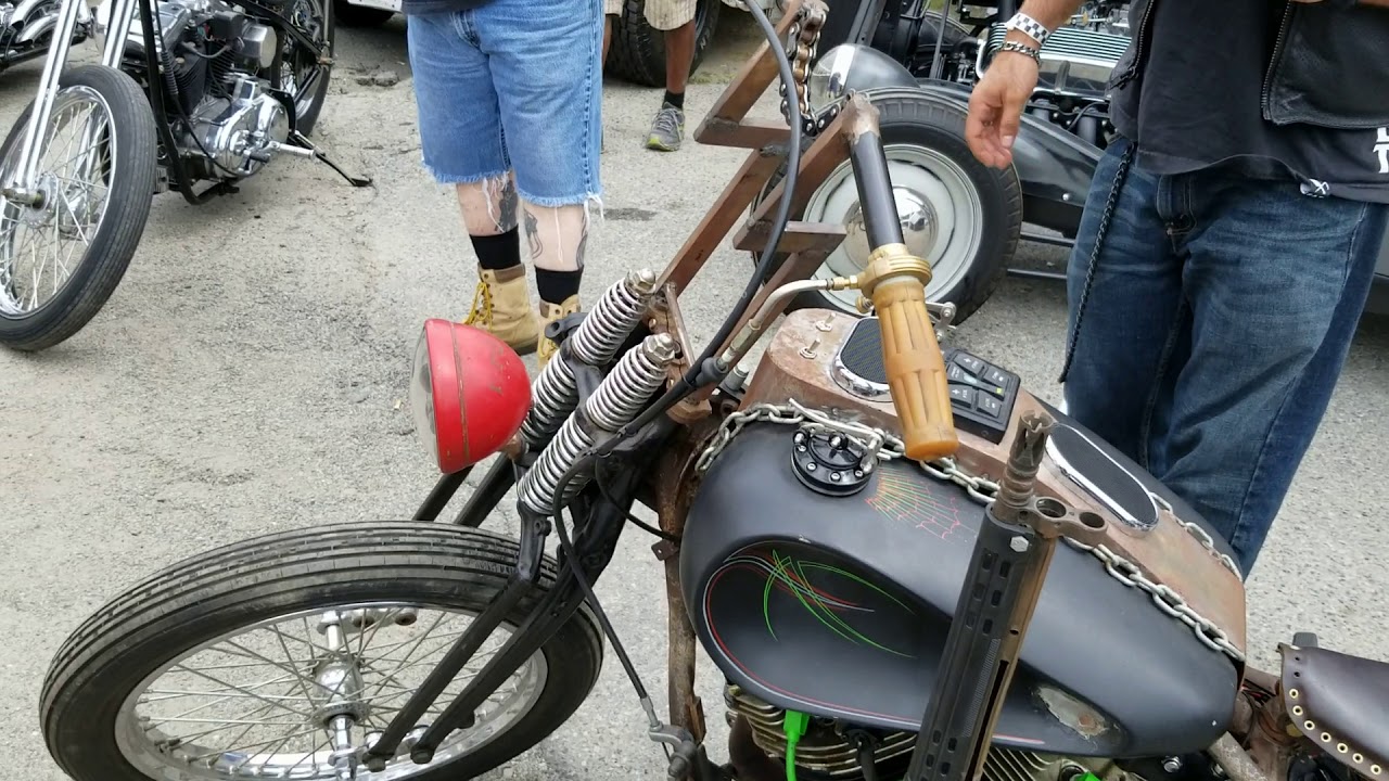 Rat bike at the Hard Times Chopper Show 2018
