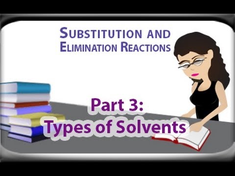 Polar Protic, Aprotic, and Non-Polar Solvents in Substitution and Elimination Reactions