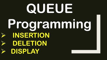QUEUE Programming to INSERT, DELETE & DISPLAY