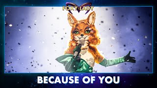 Foxy Lady - ‘Because Of You’ | The Masked Singer | seizoen 3 | VTM