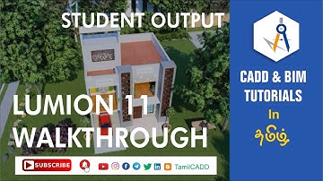 LUMION WALKTHROUGH_RESIDENTIAL HOUSE WALKTHROUGH IN LUMION 11_TAMILCADD LUMION TUTORIALS