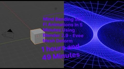 Mind Bending Sci-Fi Animations In 5 Minutes Using Blender 2.9 - Evee Mesh Deform