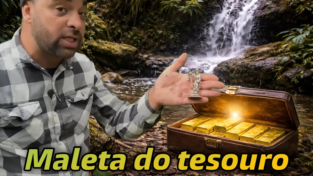 MALETA do TESOURO enterrada na CACHOEIRA!