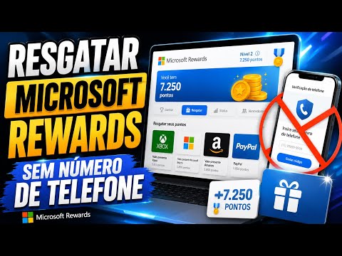 Método para resgatar Microsoft Rewards sem número na conta
