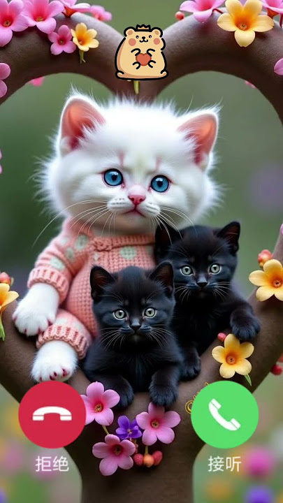 White Cute cat Black Baby Ringtone #cat #baby #cute #ringtone #catlover #catvideos