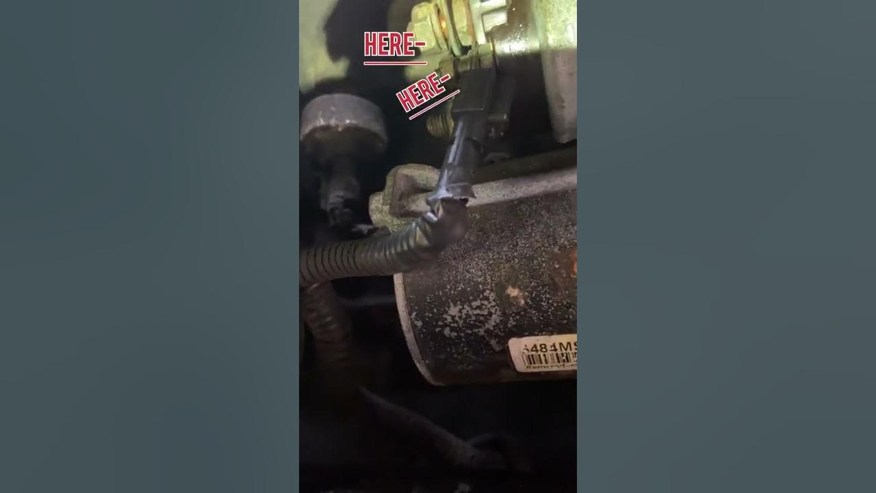 1998 Buick LeSabre starter replacement - YouTube