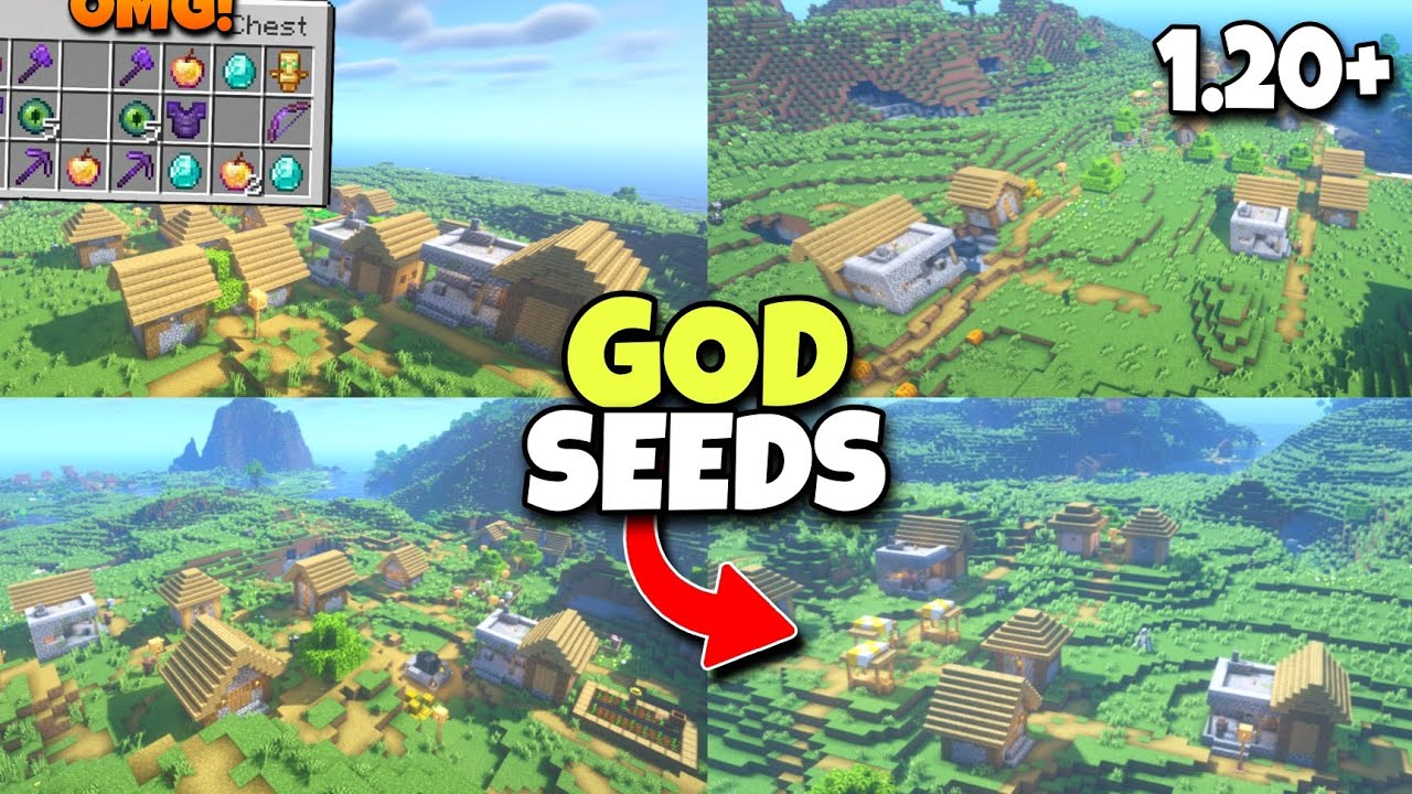 🔥[GOD SEEDS] For Minecraft Bedrock And Pe 1.20 | Seed Minecraft 1.20 | Minecraft Seeds