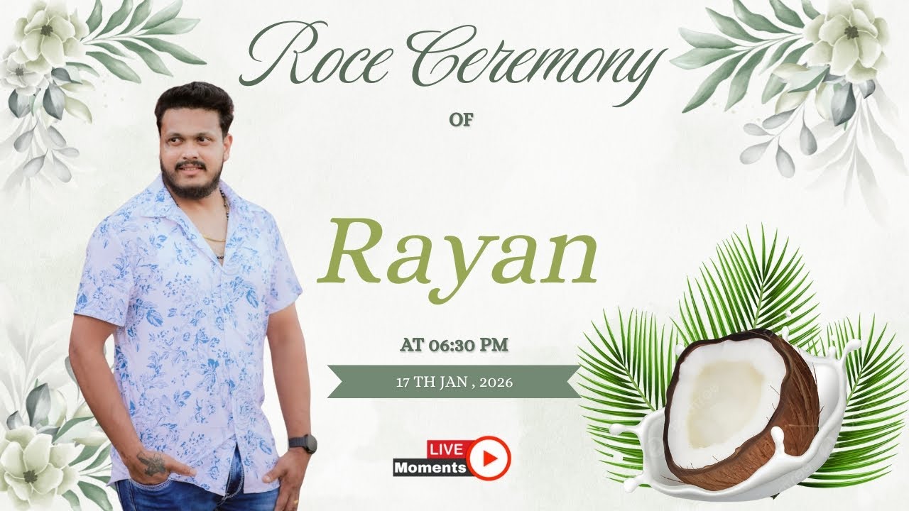 Roce Ceremony of Rayan || Watch Live 🔴