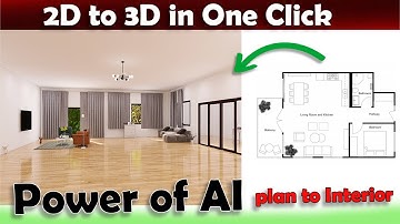 2D floor plan to 3D model AI | AI tools for architecture design | 2D to 3D in oneclick | AI tools