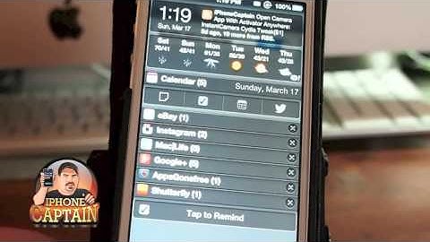 Tap To Widgets Cydia Tweak[$1.99]: Add Widgets To NC For Reminders, Calendar, and Notes