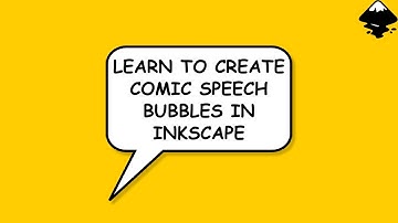 How to create comic speech bubbles in Inkscape