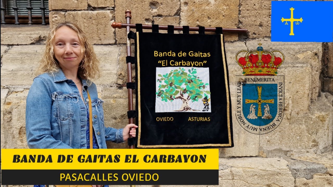 Banda de gaitas El Carbayón 🎵 pasacalles por Oviedo 🏘