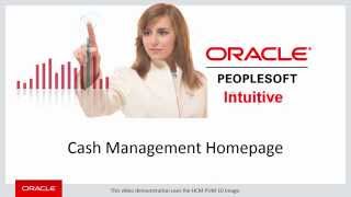 PeopleSoft Cash Management Homepage