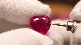 Famous 🤯 UNBELIEVABLE! Raw Ruby Transformation: Nature's Hidden Scarlet Heart (ASMR) | Full Process Profile