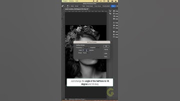 Learn to convert an image into halftone in Photoshop #shorts