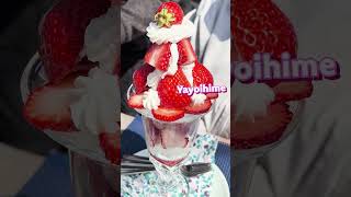 Variety of Strawberries in a Parfait in Japan #shorts