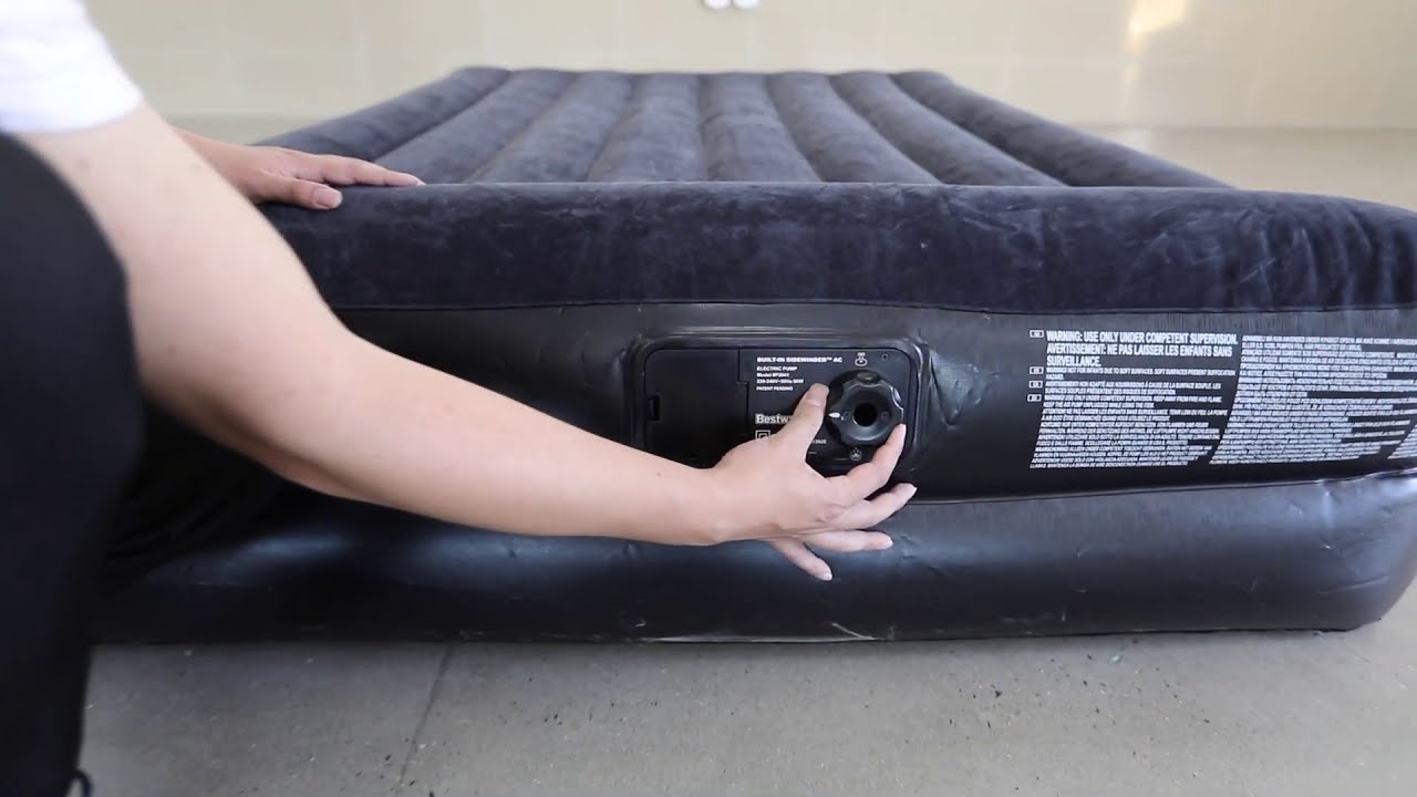 Aide & Tuto - Dégonfler le matelas gonflable Alwayzaire Airbed BESTWAY sans  la pompe intégrée - EN - YouTube