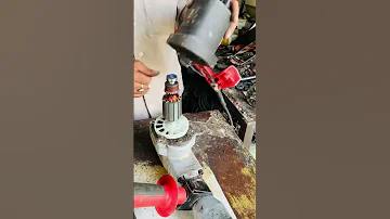 Fixing Armature In Hilti Machine Machine Repair Shorts Youtubeshorts Armature Hilti Repair 