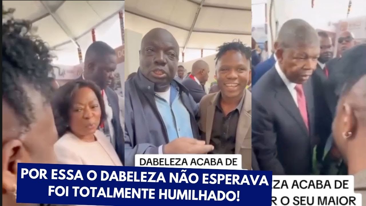 ANA DIAS LOURENÇO E O SEU ESPOSO JOÃO LOURENÇO HUMILHAM O MÚSICO  DABELEZA EM PÚBLICO