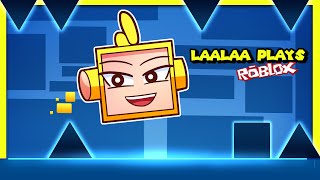 Geometry Dash In Roblox Laalaa Plays Roblox Geometry Blox