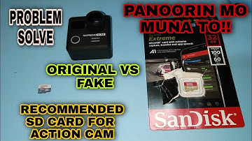 Fake vs Original Micro Sd card | Action camera issues | Supremo 4k plus |best sd card for action cam