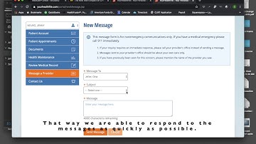 How to Send a Message to a Provider