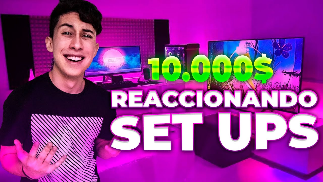 REACCIONANDO A SETUPS DE SEGUIDORES! *son mejores que el mio* - YouTube