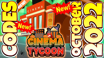 NEW CODES 👻 Cinema Tycoon [1.5X Cash!] By THEAM STUDIOS, Roblox GAME, ALL SECRET CODES, ALL WORKING