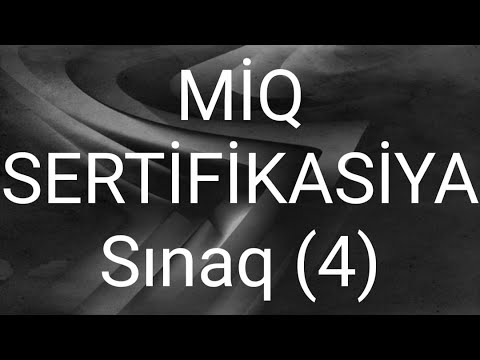 Miq / Sertifikasiya Sinaq ASAN  #miq #sertifikasiya #sinaq