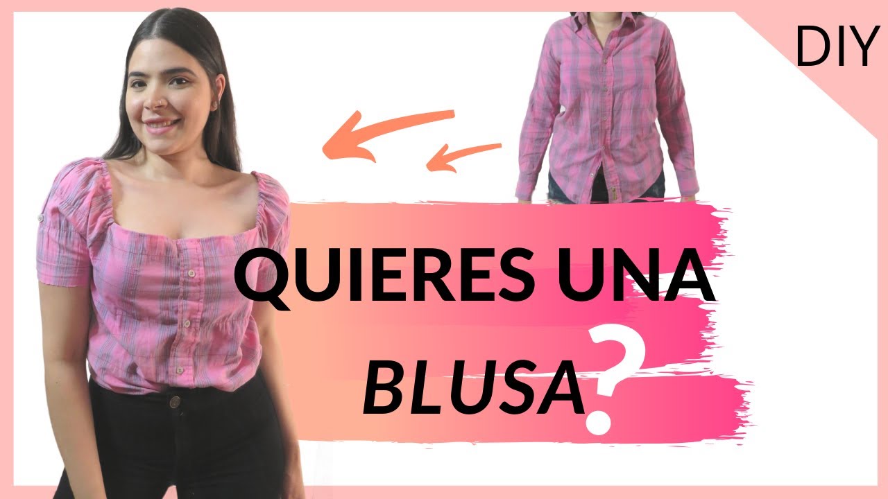 DIY- Transforma una CAMISA de Hombre a BLUSA🌺   |BeruzkaDms 💜