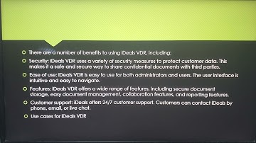 Unveiling iDeals Virtual Data Room  Thomas Muller