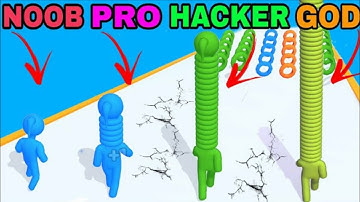 NOOB vs PRO vs HACKER In Long Neck Run