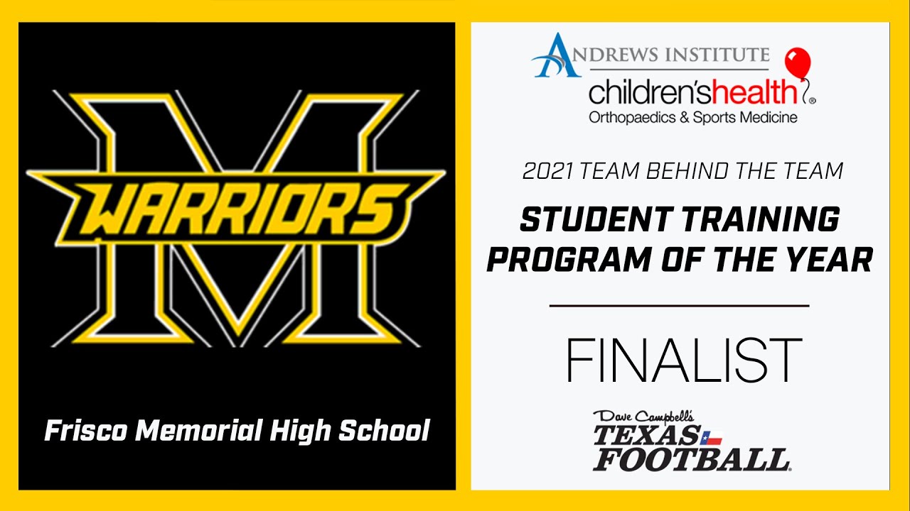 Children's Health Andrews Institute Team Behind the Team – Frisco Memorial High School