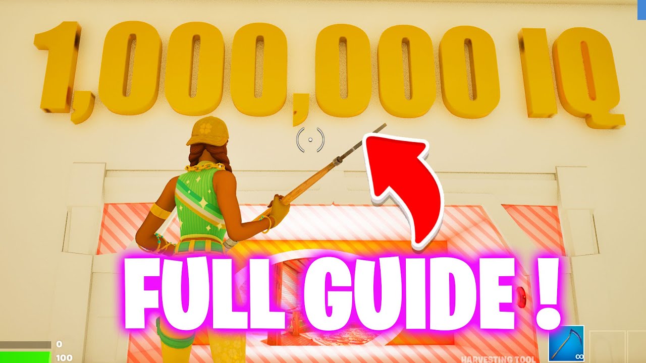 150 LEVEL IQ ESCAPE ROOM Fortnite Wishbone Map YouTube