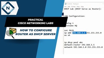 How to configure router as dhcp server  in Packet Tracer | Video # 19