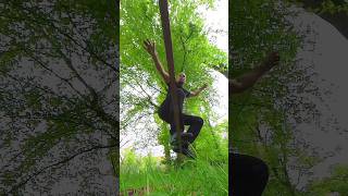 Slackline- Flow 🌳-🌳                    #shorts #sports #slackline #fun #nature