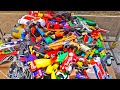 Hundreds of Toy Guns! Nerf Guns Beaded Weapons - Throwing Ball Rifle and Revolver Pistols