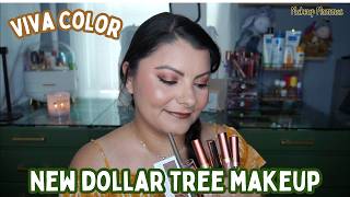 NEW MAKEUP AT DOLLAR TREE TRY-ON AND REVIEW | VIVA COLOR | Makeupmommas
