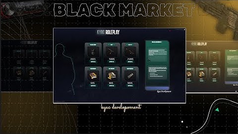 New Blackmarket Script for FiveM | Beautiful UI & Fast Performance