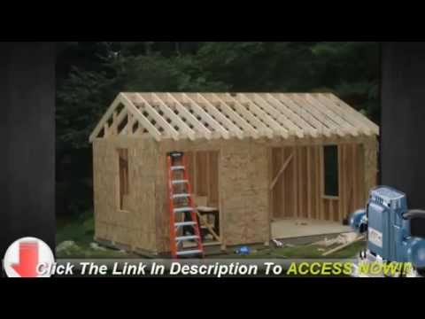 how to build storage shelves in a shed or garage