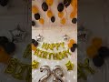 Essential Black and Gold Birthday Decoration