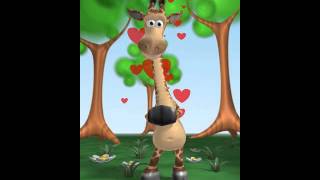 Talking Gina the giraffe app - feeling loved up! screenshot 4